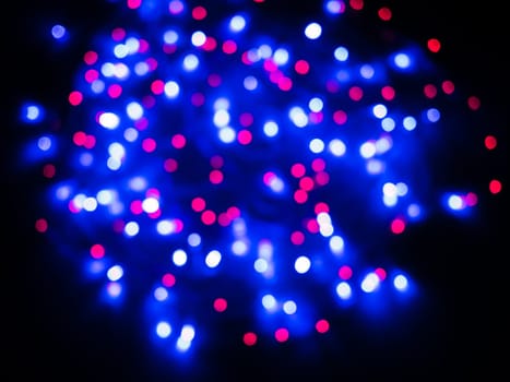 Colored red and blue color bokeh background