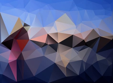 Colorful Polygonal Mosaic Background, illustration,  Creative  Design
