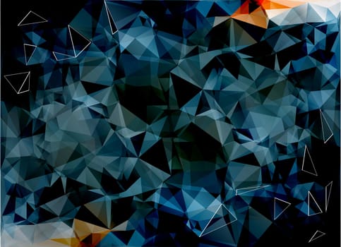 Colorful Polygonal Mosaic Background, illustration,  Creative  Design