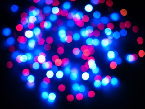 Colored red and blue color bokeh background
