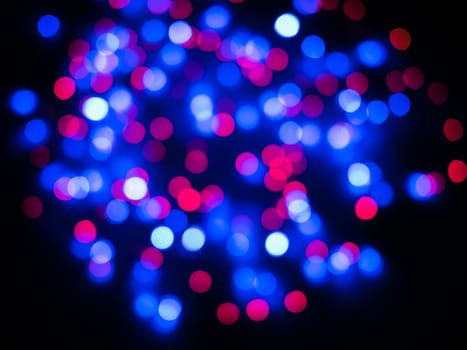 Colored red and blue color bokeh background