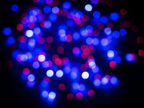 Colored red and blue color bokeh background