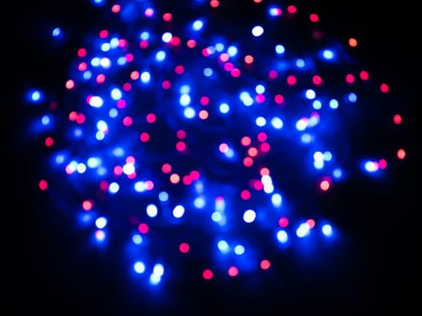 Colored red and blue color bokeh background