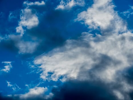 Beautiful clouds sky in Ireland at day time