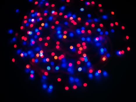 Colored red and blue color bokeh background