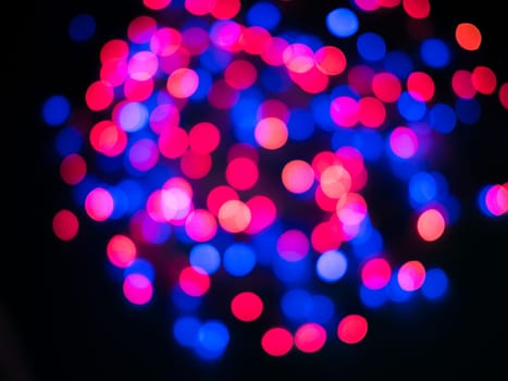 Colored red and blue color bokeh background