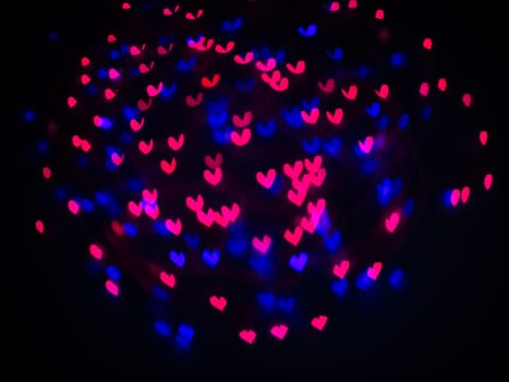 Heart bokeh background, Love Valentine's day background
