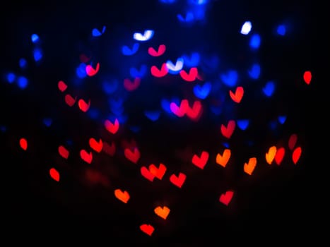 Heart bokeh background, Love Valentine's day background