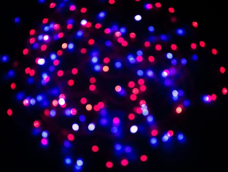 Colored red and blue color bokeh background