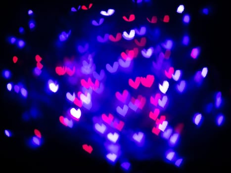 Heart bokeh background, Love Valentine's day background