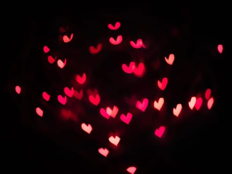 Heart bokeh background, Love Valentine's day background