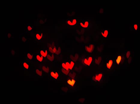 Heart bokeh background, Love Valentine's day background