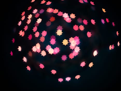 Abstract Colored blue and red bokeh background