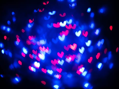 Heart bokeh background, Love Valentine's day background