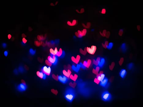 Heart bokeh background, Love Valentine's day background