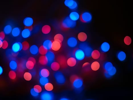 Colored red and blue color bokeh background