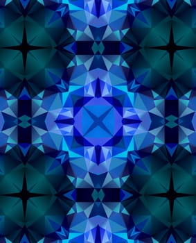 Ethnic pattern. Abstract kaleidoscope fabric design texture