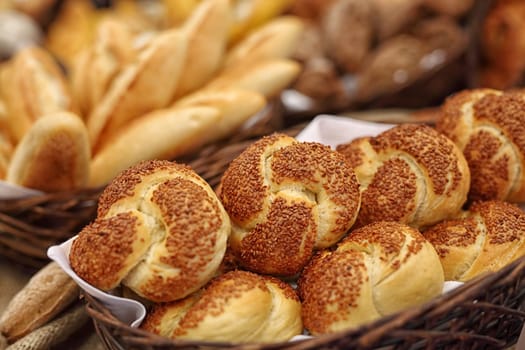 Fresh bread just prepared from a master bakery