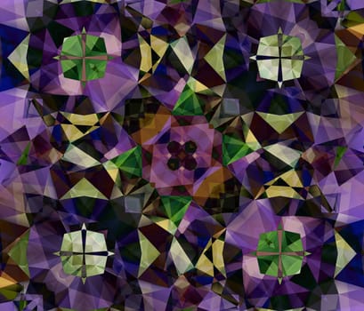 Ethnic pattern. Abstract kaleidoscope fabric design texture
