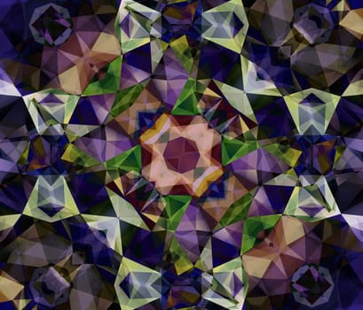 Ethnic pattern. Abstract kaleidoscope fabric design texture