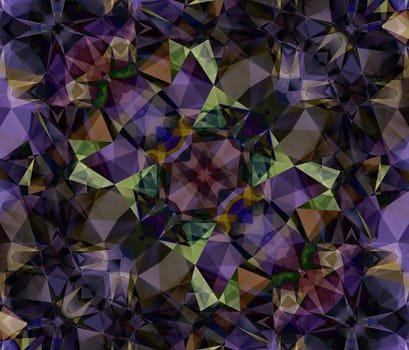 Ethnic pattern. Abstract kaleidoscope fabric design texture