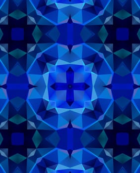 Ethnic pattern. Abstract kaleidoscope fabric design texture