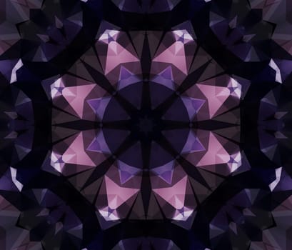 Ethnic pattern. Abstract kaleidoscope fabric design texture
