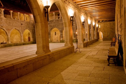 Interior view of Palace of Duques de Braganca, in Guimaraes, Portugal, north of the country. European Capital of Culture 2012