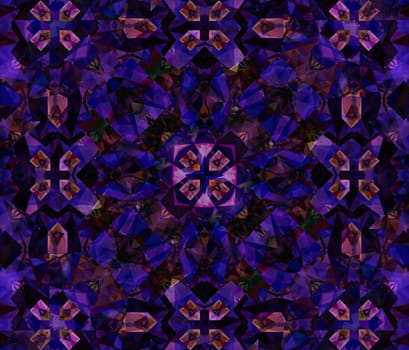 Ethnic pattern. Abstract kaleidoscope fabric design texture
