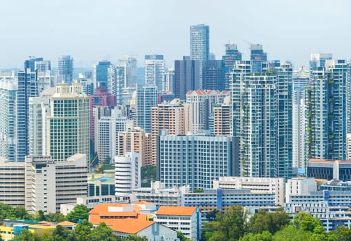 Density architecture of living districts of Singapore