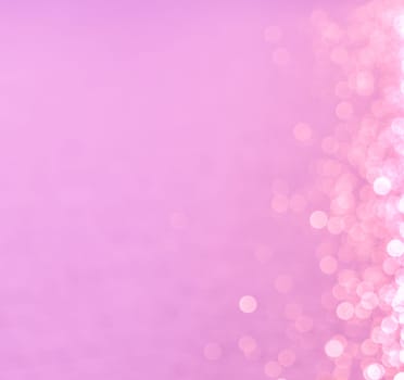 Bokeh lights abstract shining on pink background