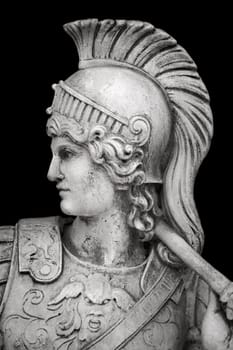 Sculptural portrait of an ancient hero