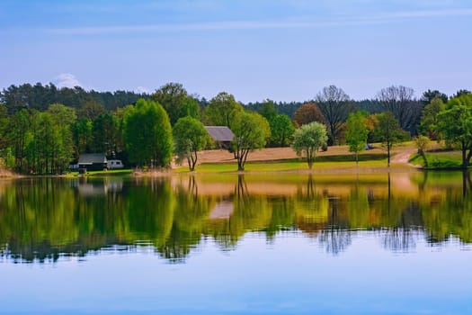 Shore of the lake in Poland
