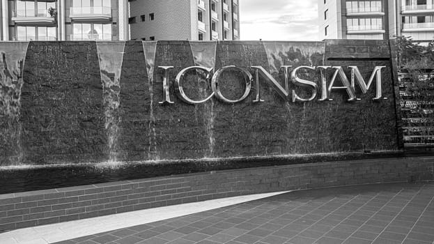iconsiam mall asia architecture water editorial exterior fountain black white
