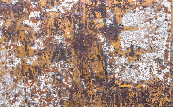 Rusty metallic steel plate. Ideal for texture and background.