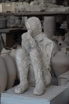 POMPEII, ITALY/MAYO 19 2019. Ruins of the city of Pompeii
