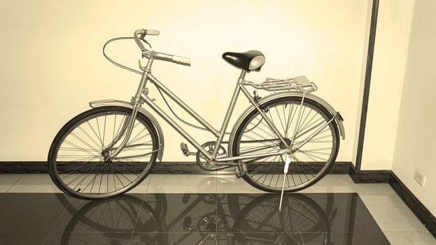 bicycle rustic indoors classic transportation vehicle vintage