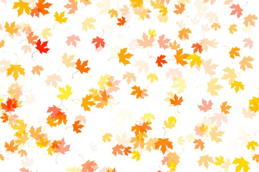 Multi colored autumn leaves background