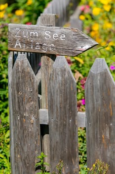 A wooden fence in south tyrol