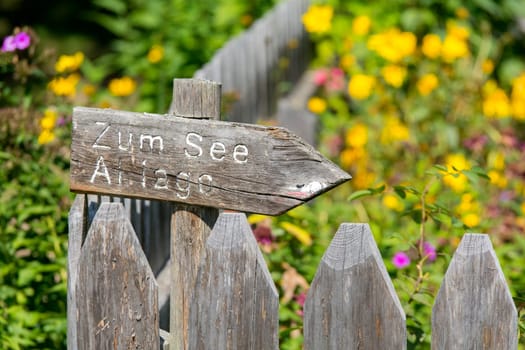 A wooden fence in south tyrol