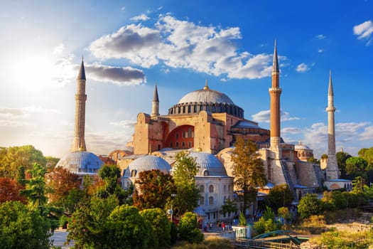Famous Hagia Sophia Mosque in Istanbul, Turkey.