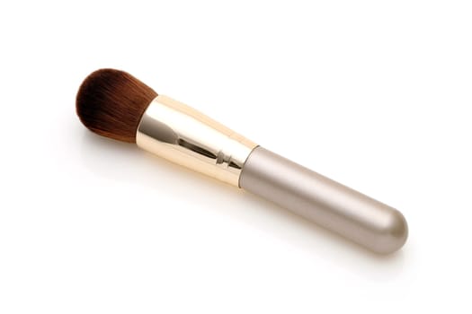 make up brush powder blusher isolated on white background
