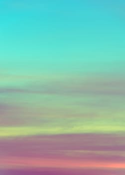 Abstract sunset sky background in soft focus