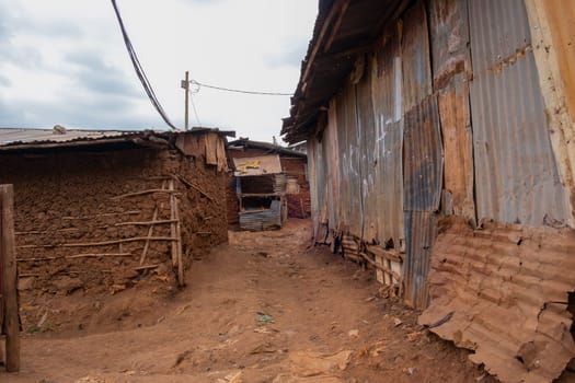 the largest slum in Nairobi city, Africa
