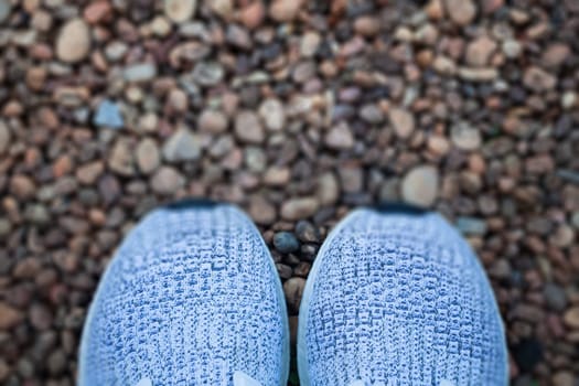 Top view of casual shoe, stock photo