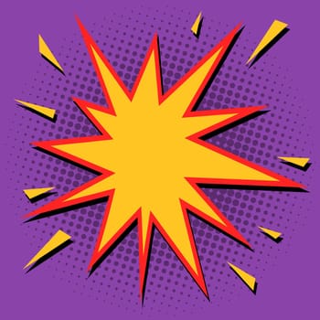 Comic bubble sharp star. Pop art retro vector illustration drawing vintage kitsch