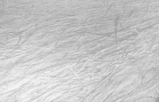 Scratches of skates on the ice of skating-rink. Ideal for concepts and backgrounds.
