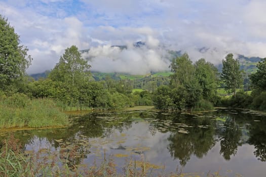 Pond near Hollersbach im Pinzgau