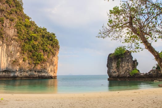 View of koh hong island krabi,Thailand, Tropical beach scenery