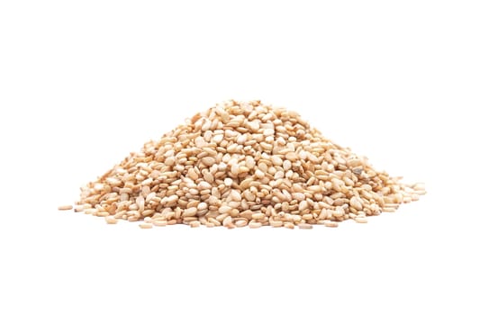 Sesame on white background